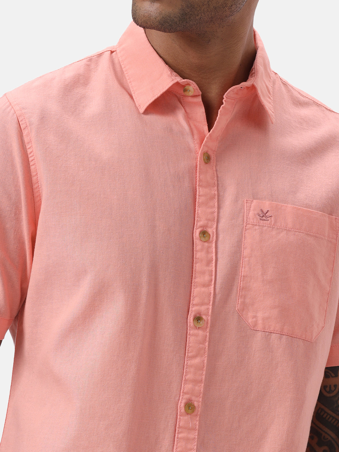 Pink Vogue Half Sleeve Shirt