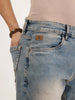 Anti Fit Mud Wash Denim Jeans | Light Blue