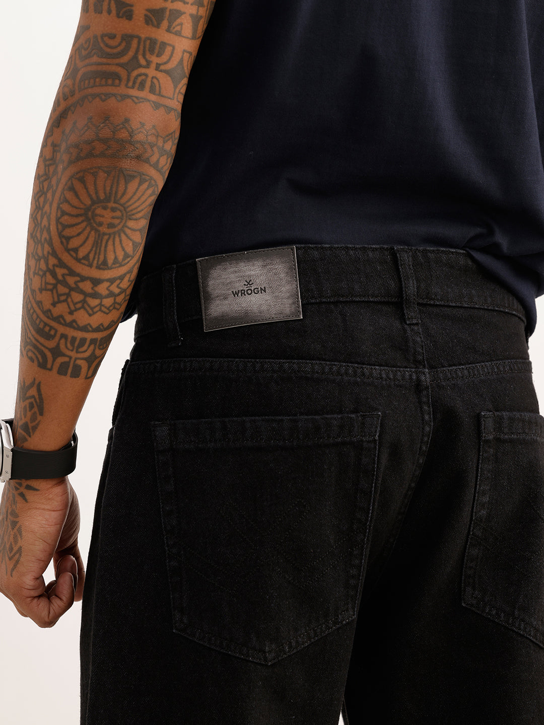 Solid Anti Fit Denim Jeans | Charcoal | WJN0200AT2187S