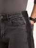 Loose Fit Cut & Sew Denim Jeans | Grey