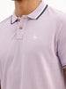 Regular Fit Tipping Collar Polo T-Shirt | Purple