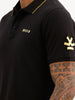 Slim Fit Tipping Collar Polo T-Shirt | Black