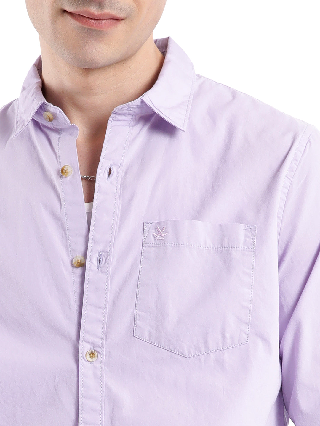 Purple Poplin Classic Shirt