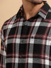 Textured Dobby Regular Fit Shirt | Red