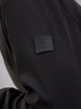 Striped Rib Slim Fit Bomber Jacket  |  Black