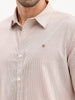 Slim Fit Striped Shirt | Brown