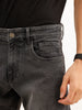 Classic Straight Fit Denim Cargo | Grey