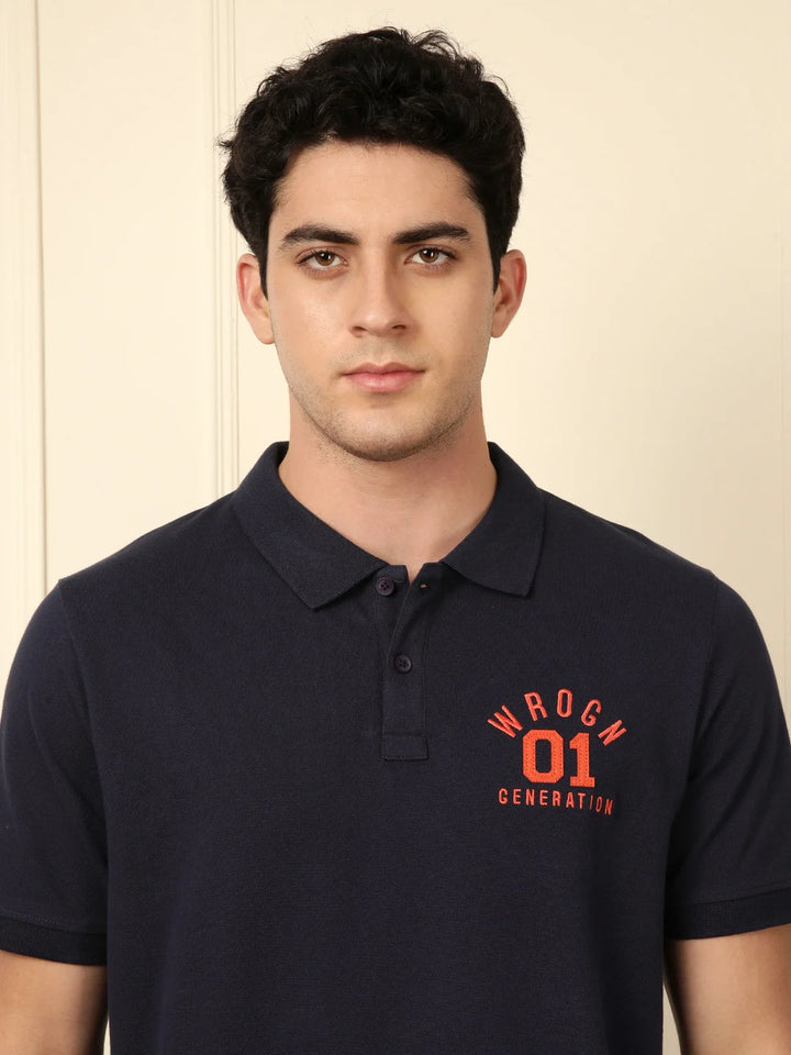 Wrogn 01 Blue Polo T-Shirt