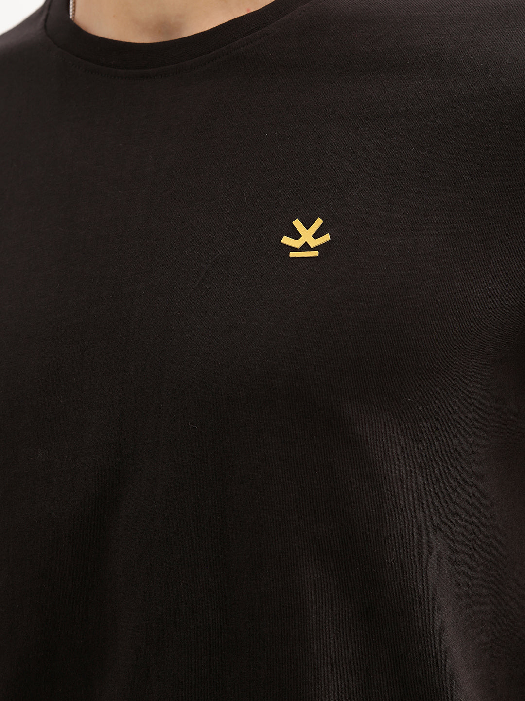 Solid Slim Fit T-Shirt | Black | WKTS9801/NS