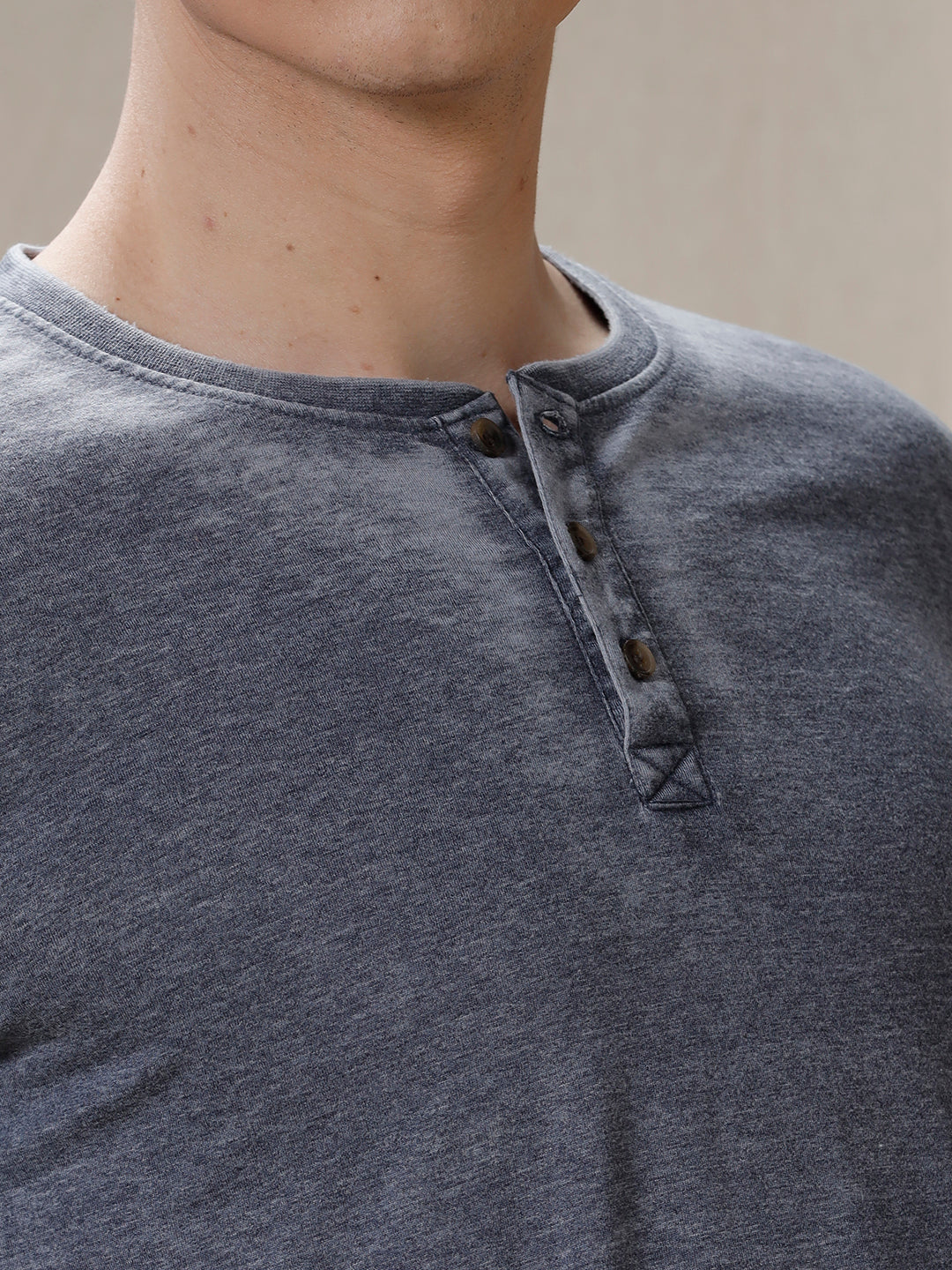 Washed Classic Henley T-Shirt