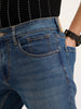 Faded Straight Fit Denim Jeans | Light Blue