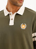 Comfort Fit Contrast Collar Polo T-Shirt | Olive