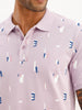 Slim Fit AOP Polo T-Shirt | Purple