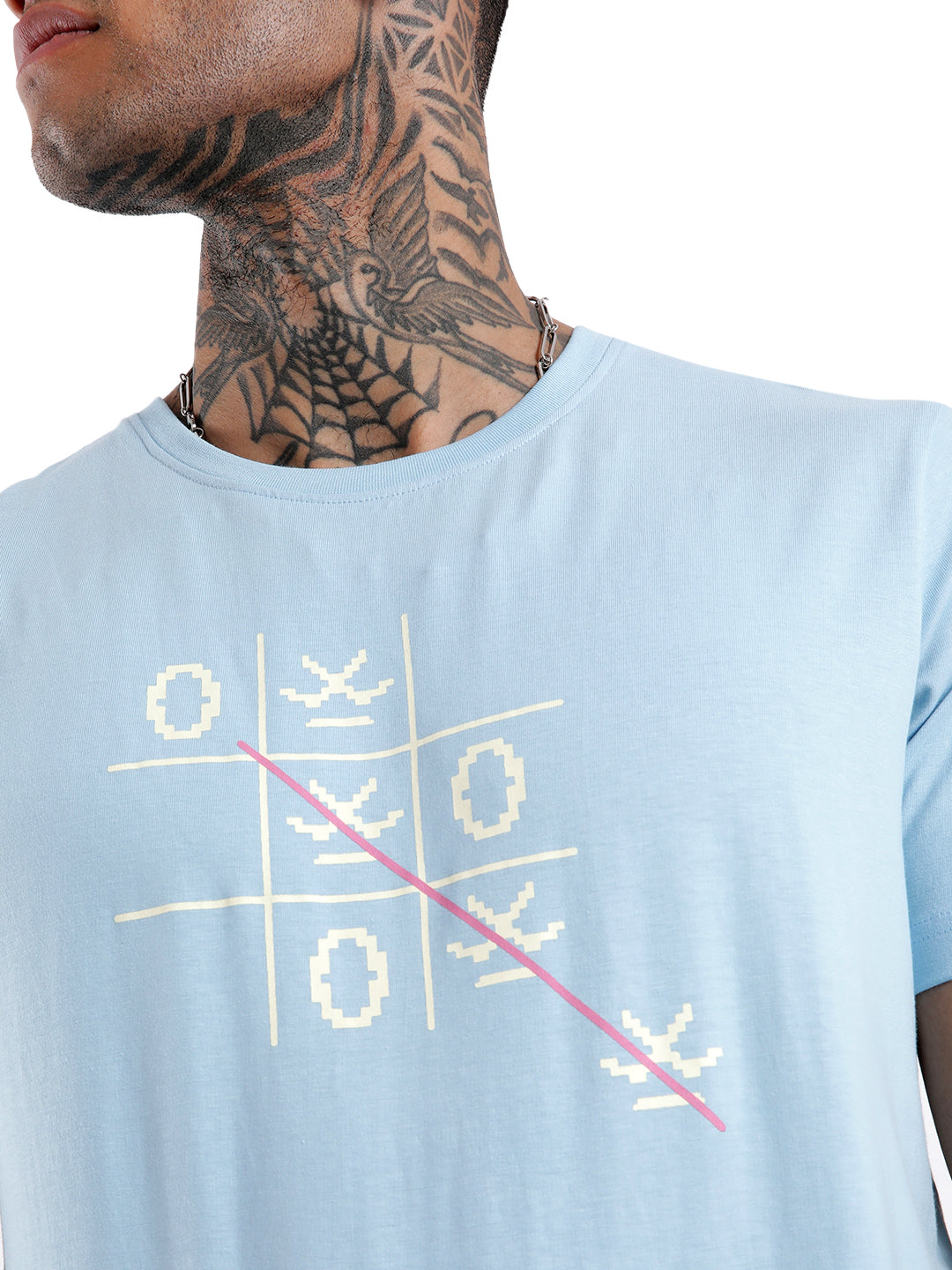 Noughts and Crosses Blue Printed T-Shirt