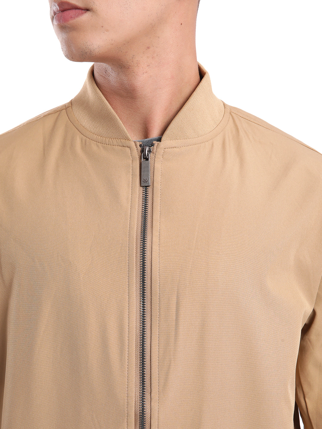 Clean Look Brown Bomber Jacket