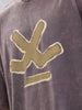 Retro Washed Logo Printed Oevrsized T-shirt | Dark Grey