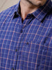 Checked Long Sleeve Blue Shirt