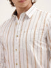 Slim Fit Striped Shirt | White