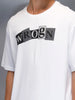 Men's casual oversize graphic t-shirt | White