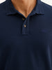 Solid Slim Fit Full Sleeve Polo T-Shirt | Teal | WPT02FSSL1605S