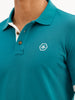 Classic Slim Fit Tipping Collar Polo T-Shirt | Dark Green