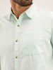 Slim Fit Solid Shirt | Light Green