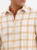 Regular Fit Checkered Shirt | White