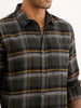 Slim Fit Checkered Full Sleeve Shirt | Dark Green