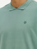 Solid Oversized Polo T-Shirt | Green
