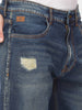 Distressed Blue Anti Fit Jeans