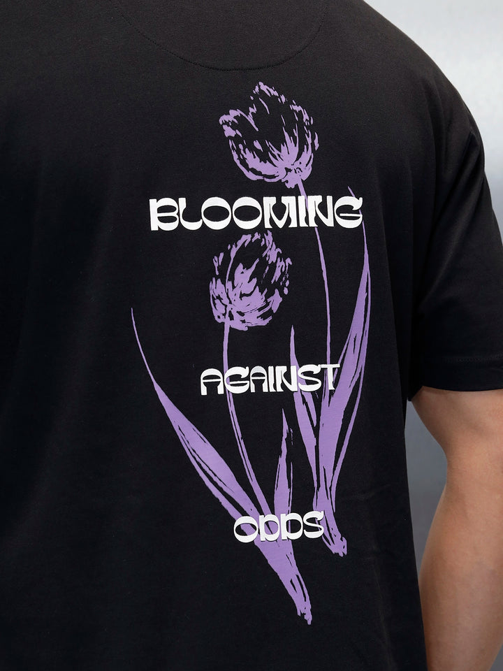 Men's Casual Graphic Pritned T-Shirt | Black