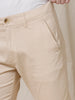 Beige Slim Fit Trousers