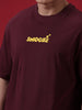 Snooze Oversized Maroon T-Shirt