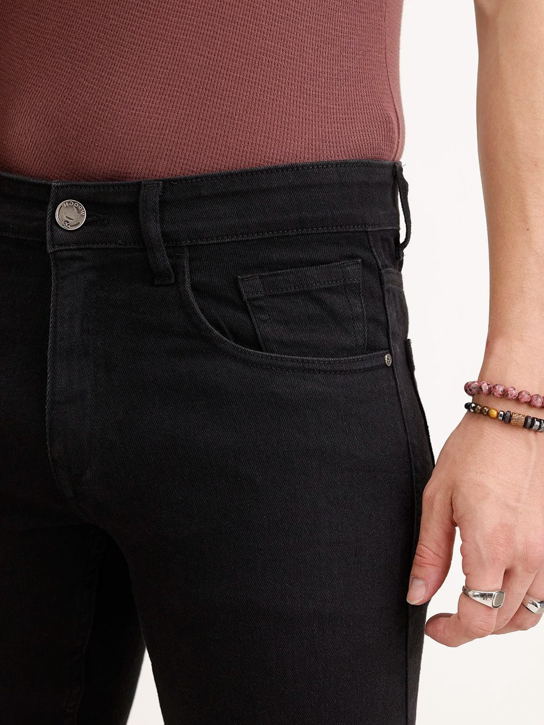 Slim Fit Denim Jeans | Black