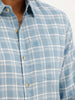 Regular Fit Checkered Full Sleeve Shirt | Light Blue | WWSH9161F