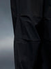 Men's loose fit trouser with draw string in the hem  | Black