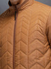 Men's Regular Fit Quilted puffer jacket  | Brown