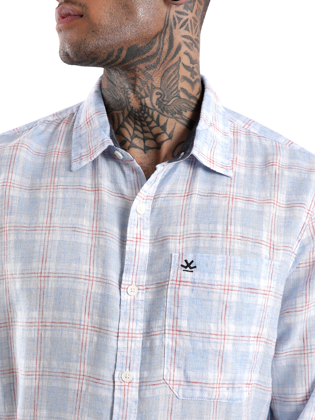 Blue Lined Classic Check Shirt