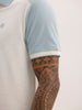 Classic Contrast Sleeves Polo T-Shirt | White | WWTS312F
