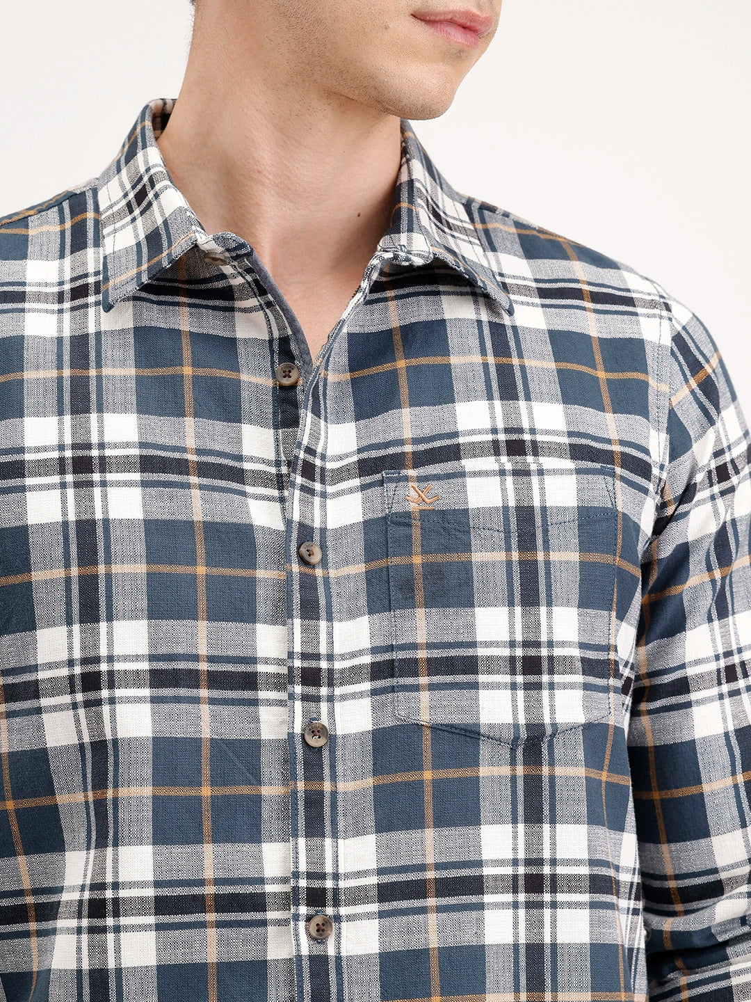 Slim Fit Checkered Shirt | Multicolor