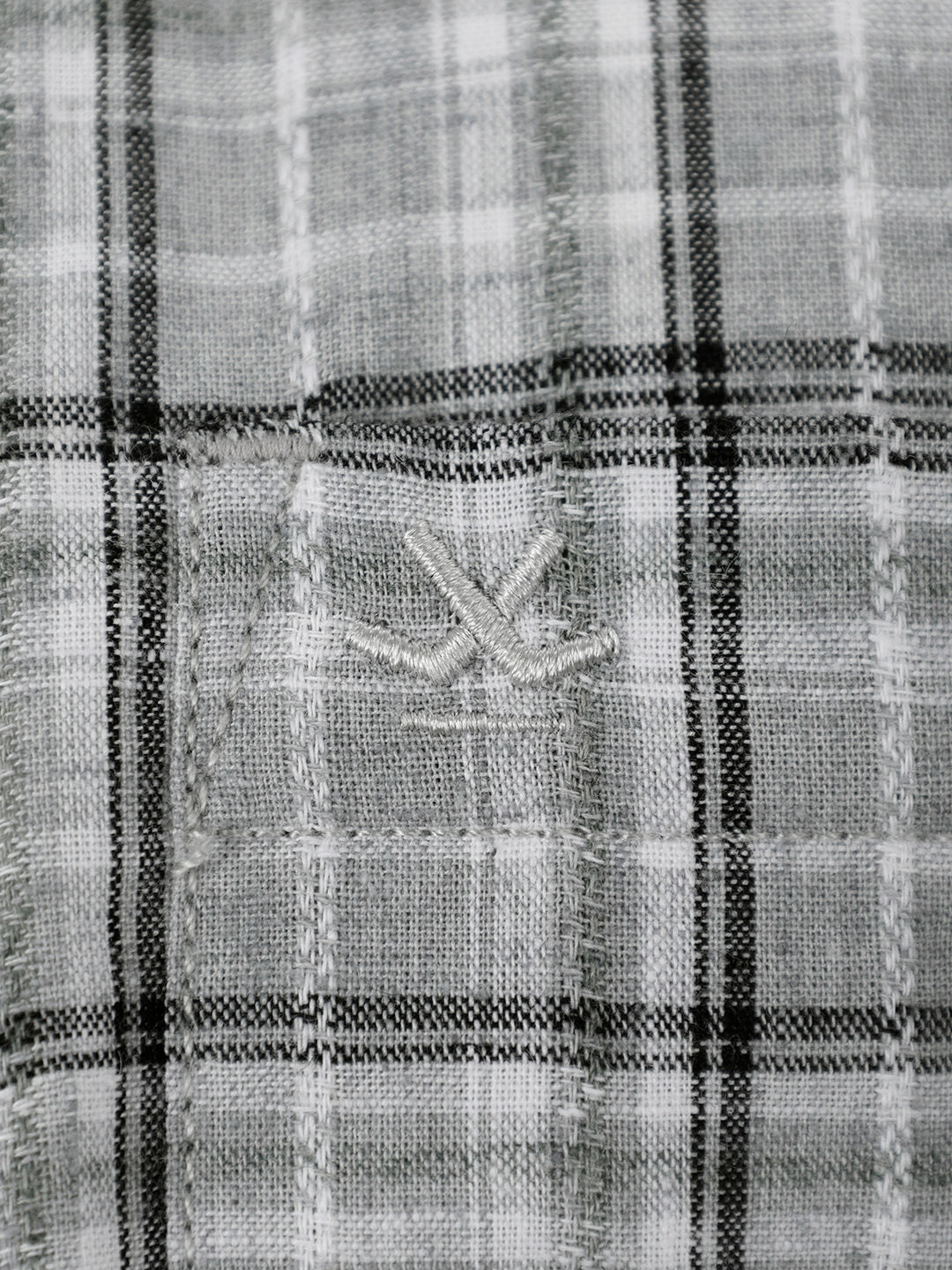 Classic Regular Fit Checkered Shirt | Grey