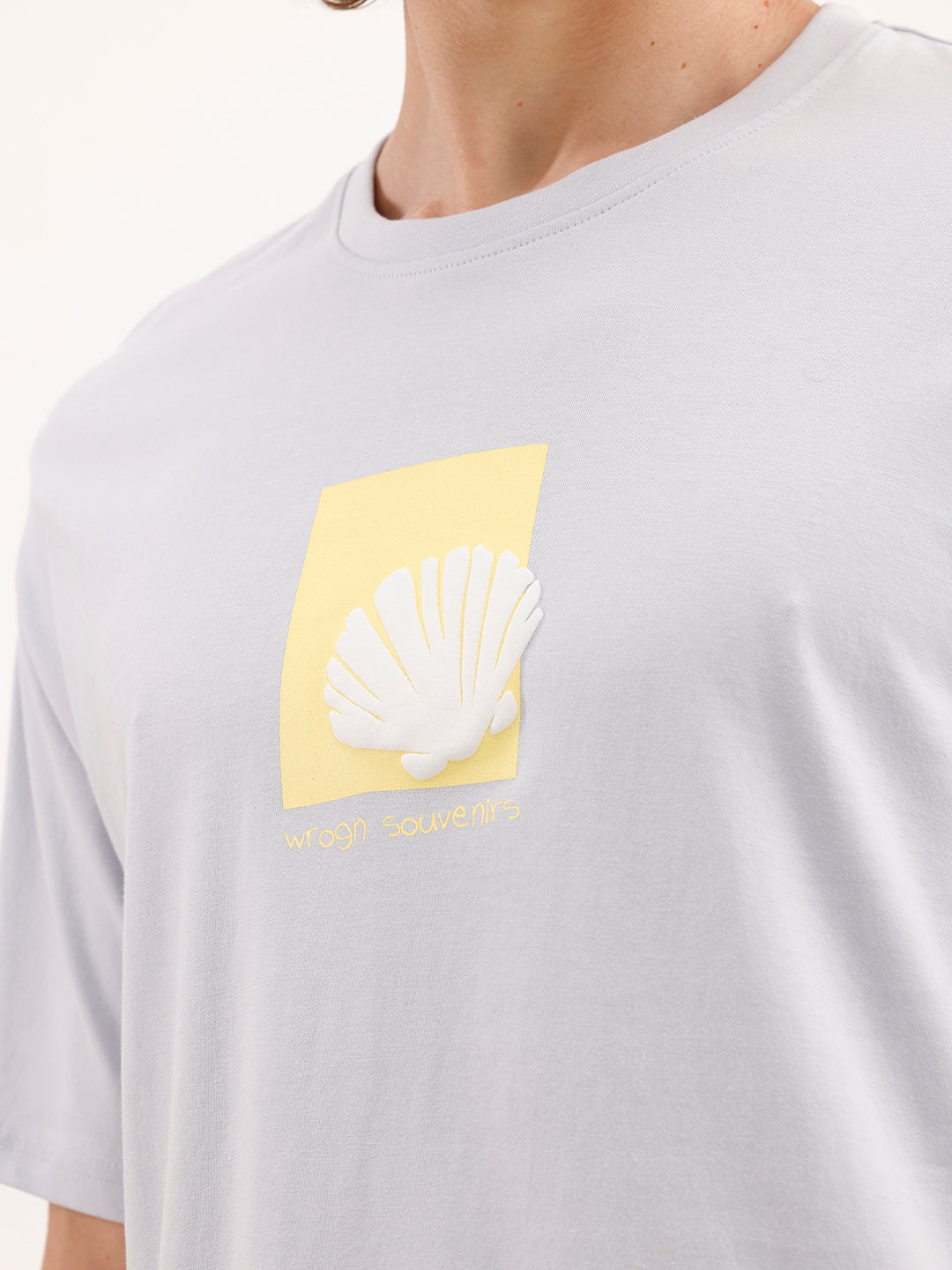Comfort Fit Puffer Printed T-Shirt  | Blue