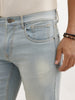 Faded Straight Fit Denim Jeans | Light Blue