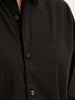 Solid Slim Fit Full Sleeve Shirt | Black | WSH02FSSL0315S