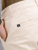 Slim Fit Cotton Stretch Clean Look Trouser | Cream