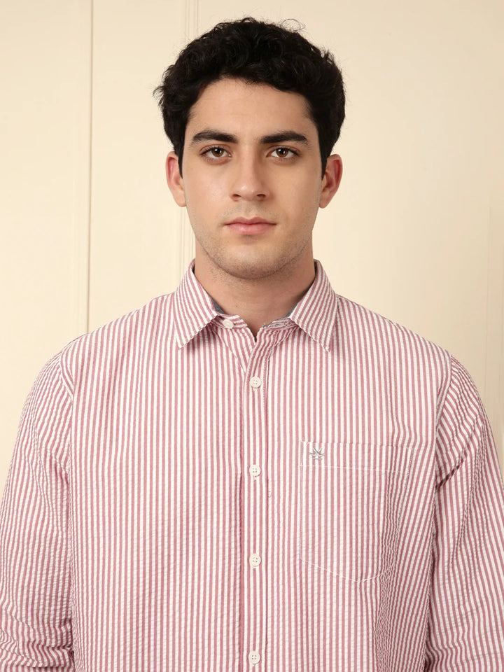 Classic Striped Shirt in Red