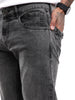 Classic Dark Grey Five Pocket Jeans