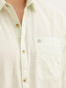 Solid Regular Fit Full Sleeve Shirt | Light Green
