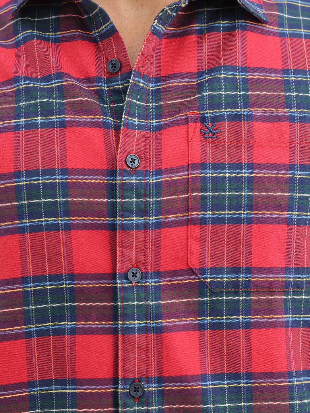 Comfort Fit Checkered Shirt | Red