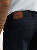 Solid Straight Fit Denim Jeans | Dark Blue